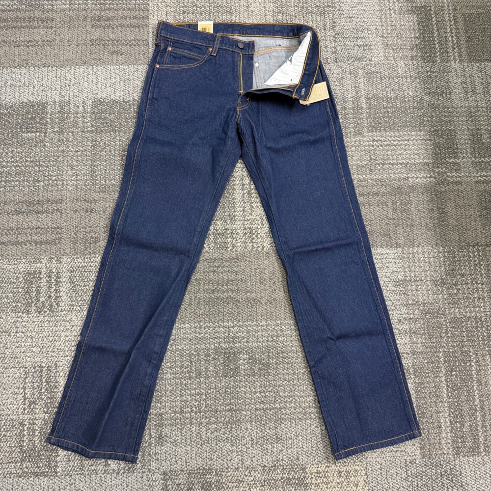 Levi's 557 Western Straight Jeans Mens 32x34 Dark wash Indigo Blue Denim